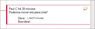 Comentar com uma resposta