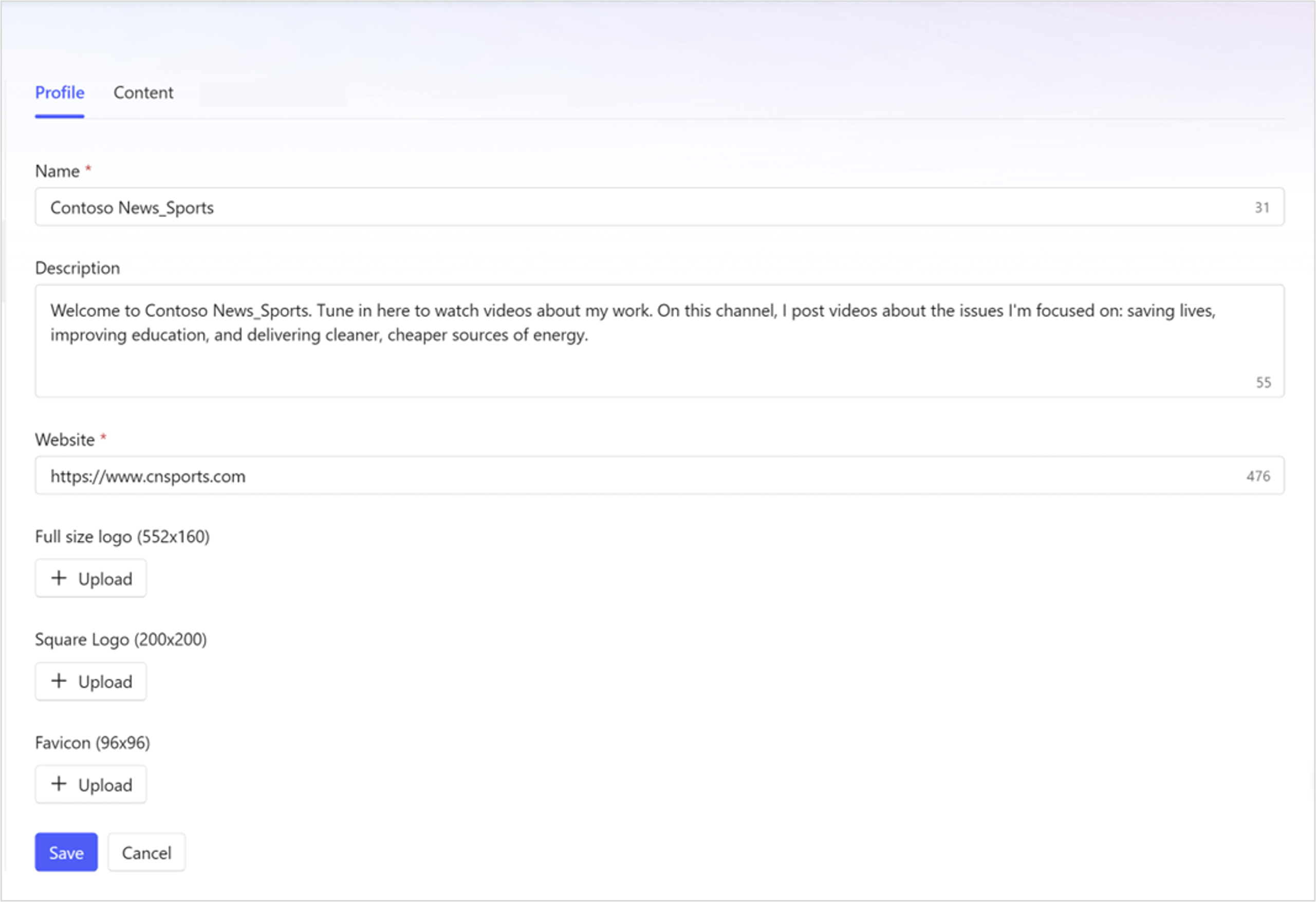 Como configurar um novo perfil de marca MSN com o MsN Partner Hub