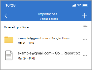 Importar uma captura de ecrã de ficheiro