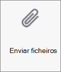 Botão Enviar ficheiros no OneDrive para Android