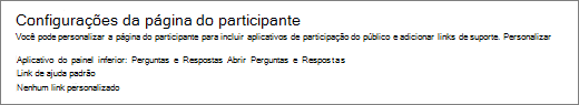 Obter a ligação para o painel Q&A