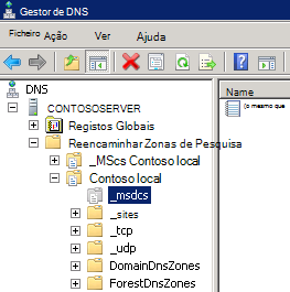 Consola de Gestão de DNS