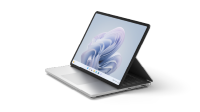 Mostra a frente e a parte lateral do Surface Laptop Studio 2.
