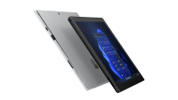 Mostra o Surface Pro 7 aberto e pronto para utilização.