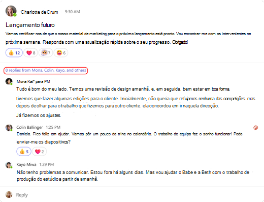 Mais respostas
