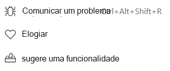 Opções de Comentários do Teams