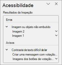 Resultados da Inspeção