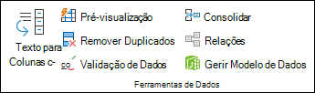 Validação de dados