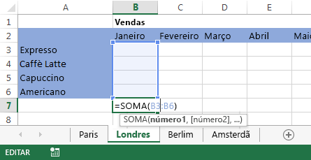A fórmula também está na planilha Londres.