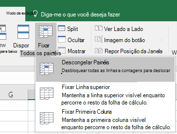 Descongelar Painéis
