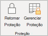 Retomando a proteção de planilha