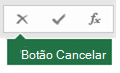 Imagem do botão Cancelar da Barra de Fórmulas
