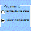 Exemplo de controle de botão de opção na barra de ferramentas Formulários