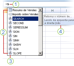 Preenchimento Automático de Fórmulas