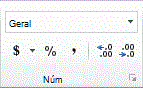 imagem da faixa de opções do excel