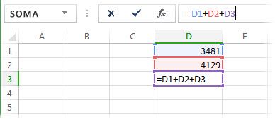 Uma fórmula que causa uma referência circular no Excel
