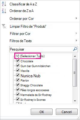 Galeria de filtros