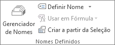 grupo nomes definidos na guia fórmulas