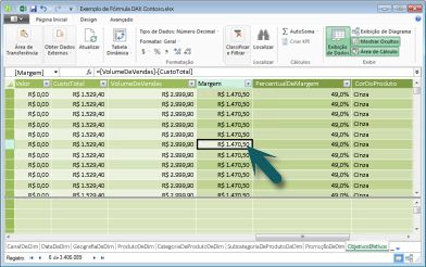 Contexto de linha no PowerPivot
