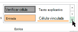 Botão Mais na Galeria de estilo
