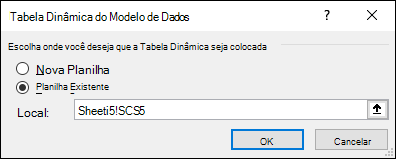 Tabela dinâmica de dados