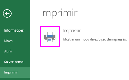 Visualização de impressão