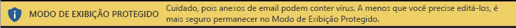 Modo de Exibição Protegido para anexos de email não confiáveis
