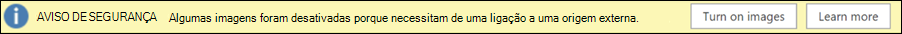 Aviso de segurança