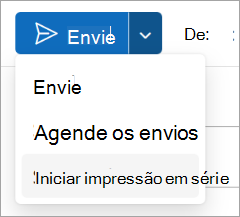 Selecionar Enviar > Iniciar Mala Direta
