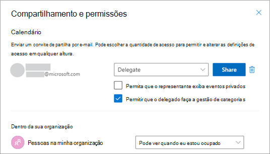 Marque a caixa ao lado de Permitir que o representante gerencie categorias