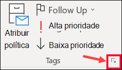 Selecione Mais opções para definir um atraso na entrega.
