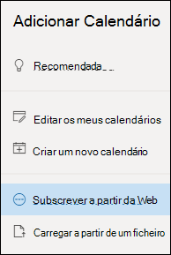 Assinar um calendário