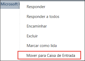 Mover para a Caixa de Entrada