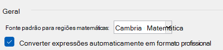 Converter expressões automaticamente no formato profissional marcar caixa em um documento de palavra