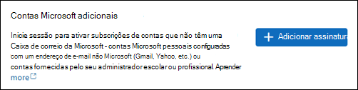Captura de tela da opção adicionar assinatura