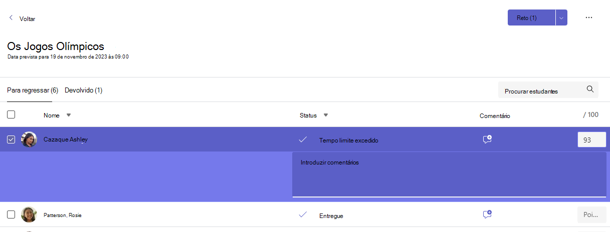 classificação de atribuição