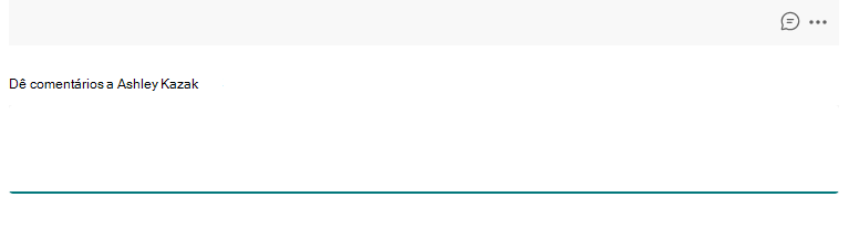 Captura de tela dos comentários.