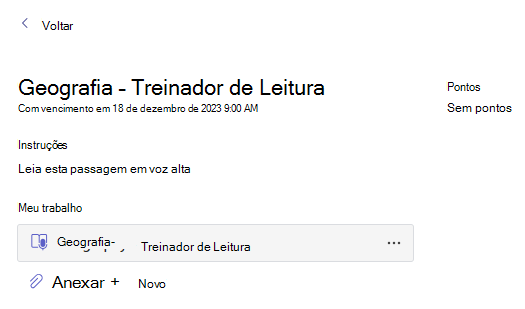 Captura de tela que mostra a nota