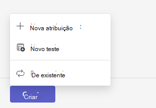Captura de tela que mostra a nova atribuição