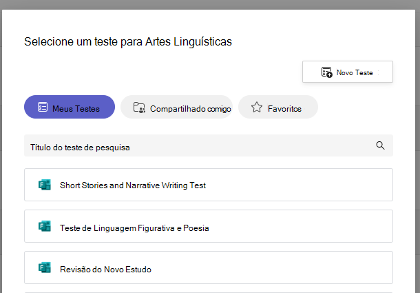 Captura de tela do teste.