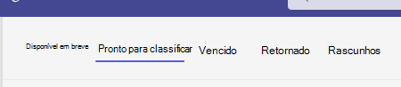 pronto para classificar.