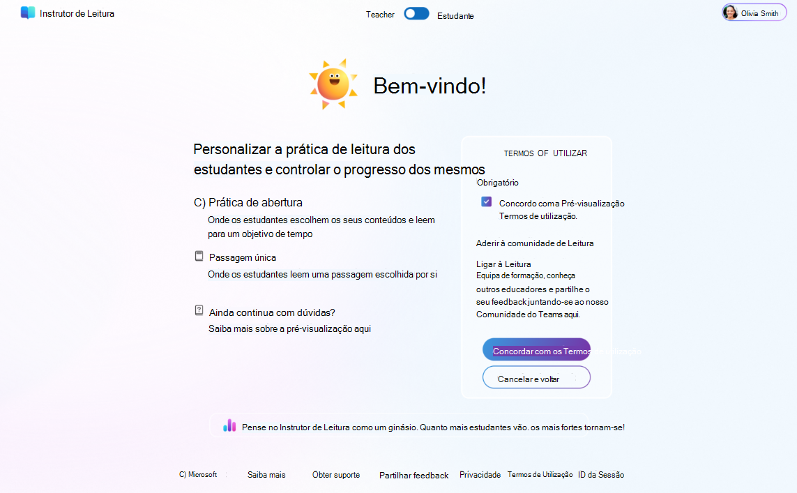 Personalizar a prática de leitura do aluno