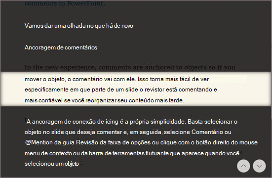 Foco de Linha na Leitura Avançada