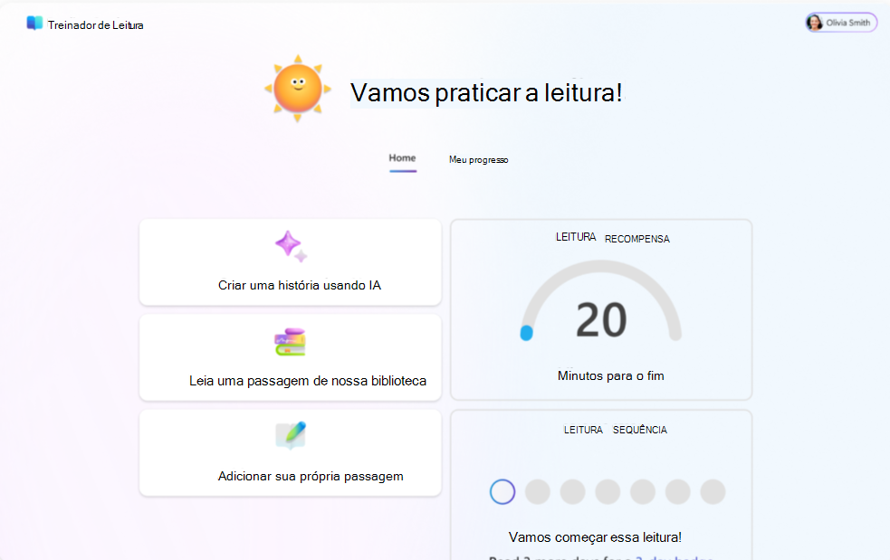 Treinador de Leitura
