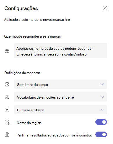 Captura de tela das configurações.