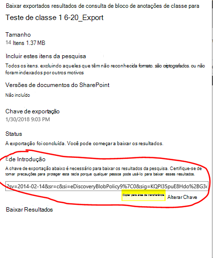 Baixar resultados