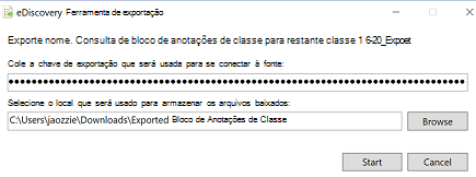 Exportar chave