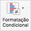 Botão de formatação condicional