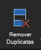Botão Remover Duplicatas do Excel para Mac