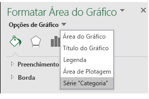 Seleção de Opção de Série de Gráfico de Mapa do Excel